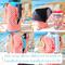 Four bottle bags are displayed with four different brands of handled tumblers: Owala, Soufull, Aldi, Disney.
